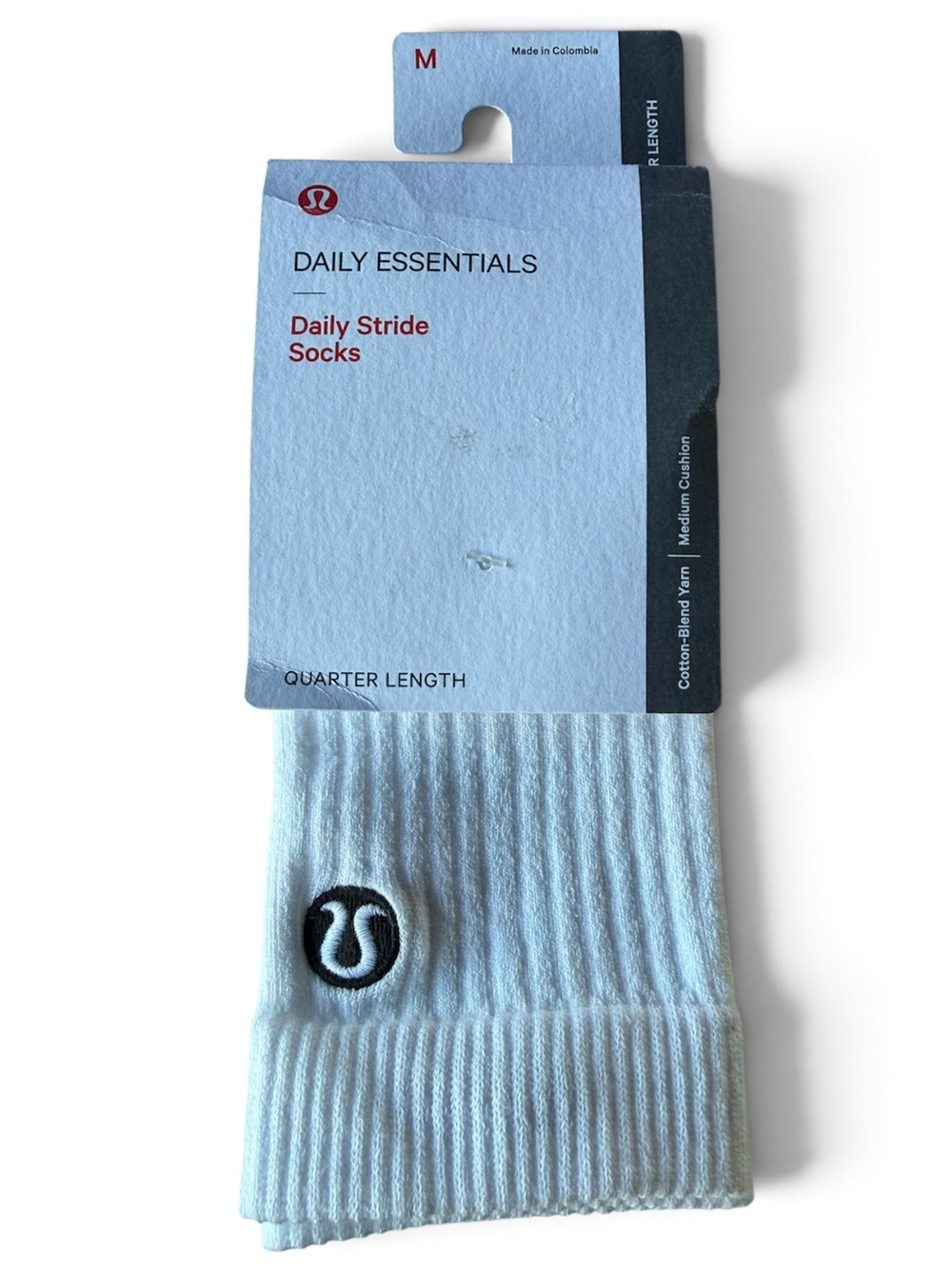 Lululemon Daily Stride Quarter-Length Socks - White